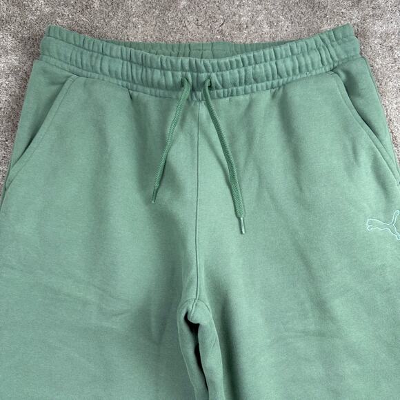 Puma Light Green Sweatpants Jogger Pants Athletic Jogging Size L Sports Lounge - Picture 2 of 4